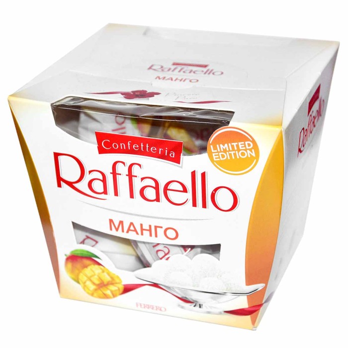 Конфеты Raffaello миндаль и манго 130гр к/у