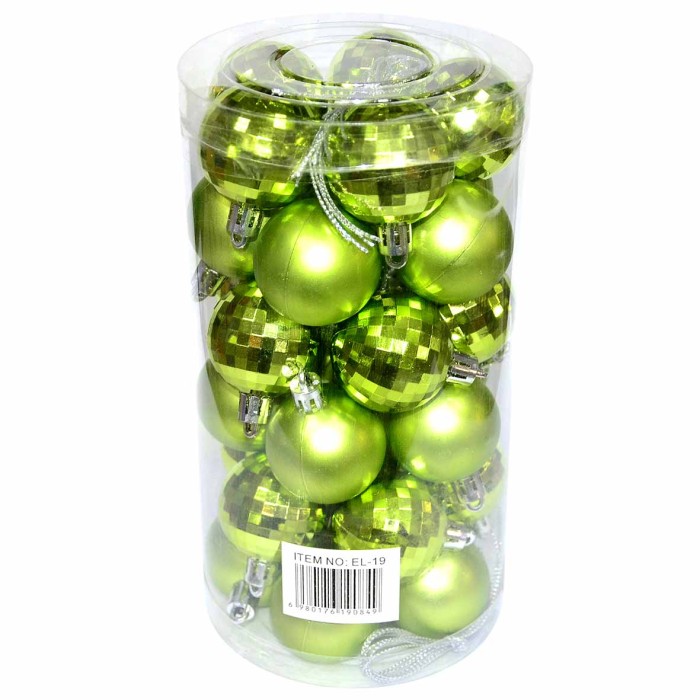 Набор украшений елочных Шары в тубе артNO.EL-19 №900