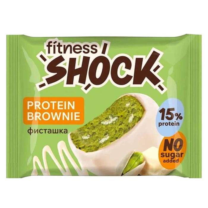 Пирожное протеиновое Fitness Shock Browne глаз фисташка 50гр м/у