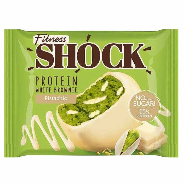 Пирожное протеиновое Fitness Shock Browne глаз фисташка 50гр м/у