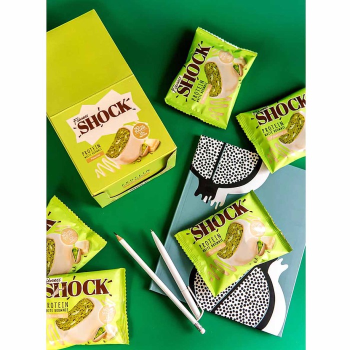 Пирожное протеиновое Fitness Shock Browne глаз фисташка 50гр м/у
