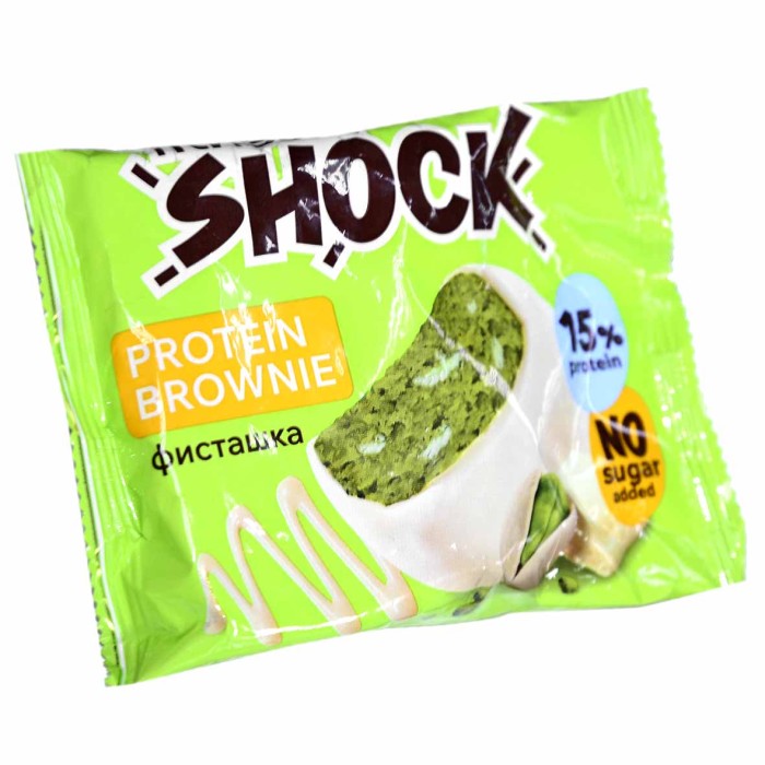 Пирожное протеиновое Fitness Shock Browne глаз фисташка 50гр м/у