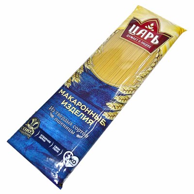 Макароны Царь спагетти тонкие 400гр м/у