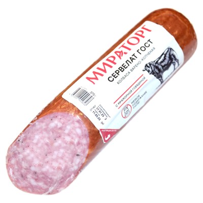 Колбаса в/к Мираторг Сервелат 375гр в/у