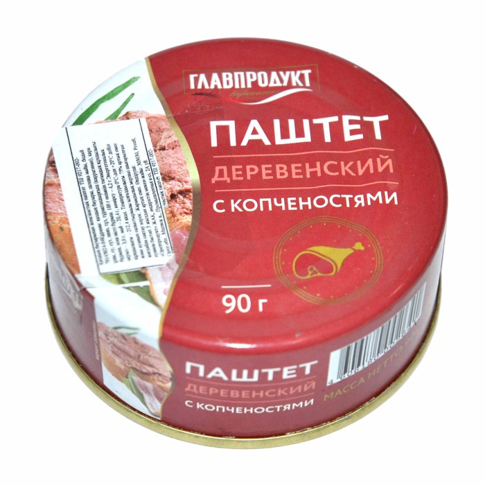 Паштет Главпродукт домашний традиционный 90гр ж/б