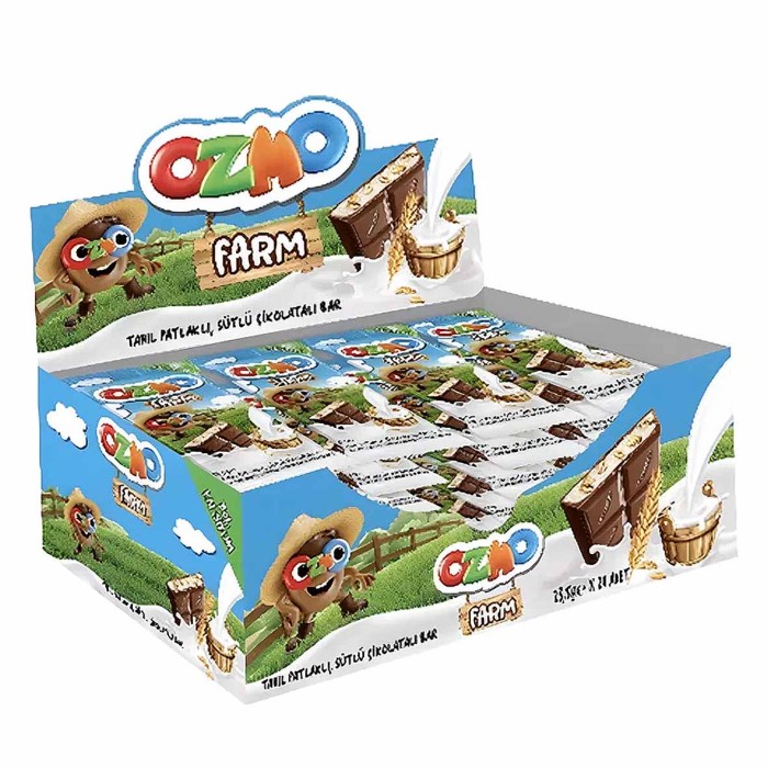 Шоколад Solen Ozmo Farm молочный с мол.начинкой и злаками 23,5гр