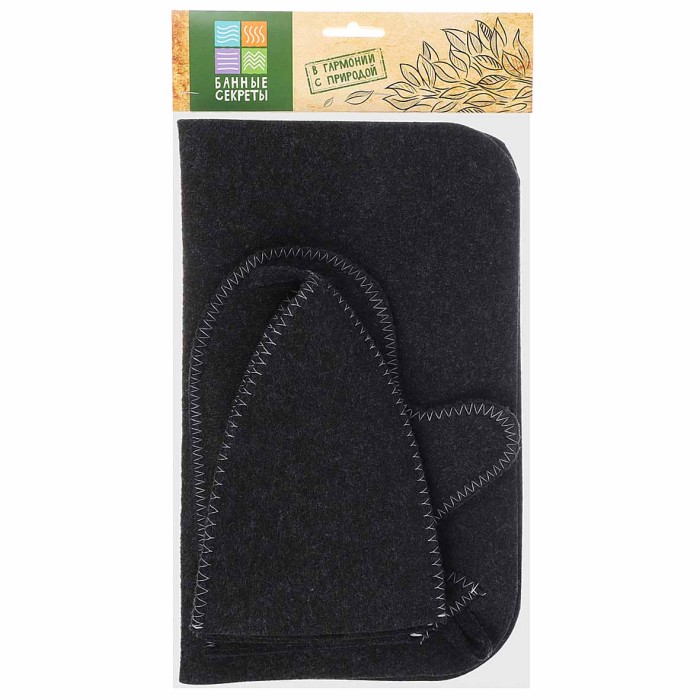 Набор банный 3 предмета белый/серый арт364-175