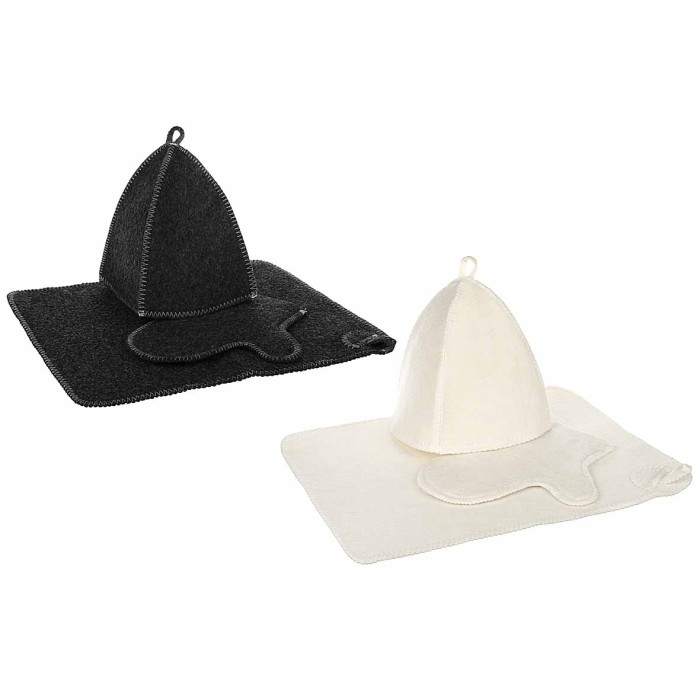 Набор банный 3 предмета белый/серый арт364-175