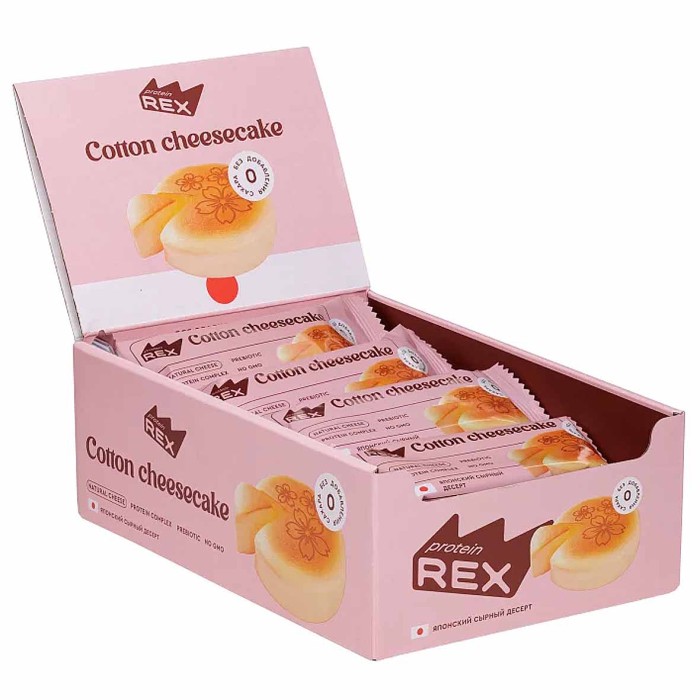 Пирожное протеиновое ProteinRex Хлопковый чизкейк 40гр м/у