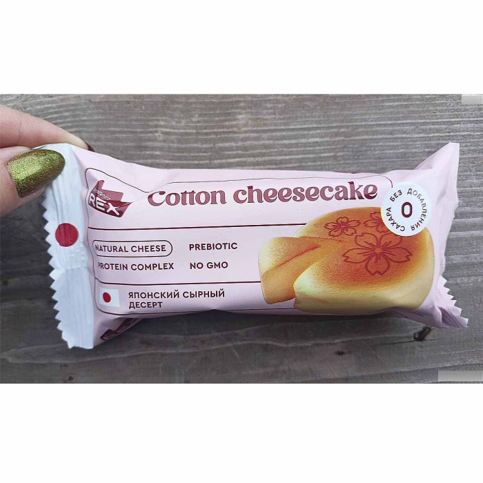 Пирожное протеиновое ProteinRex Хлопковый чизкейк 40гр м/у