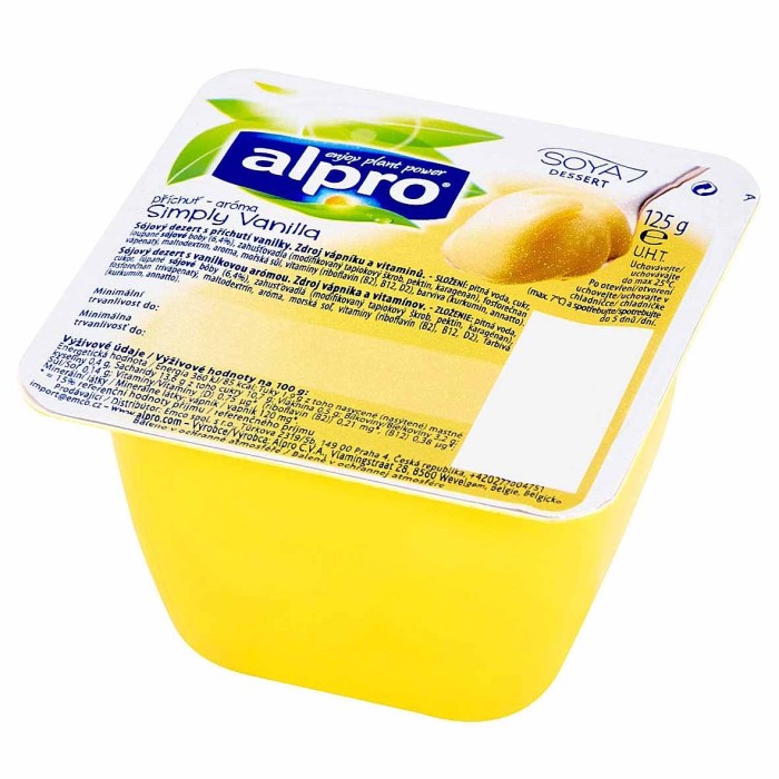 Пудинг соевый Alpro со вкусом ванили 125гр пэт