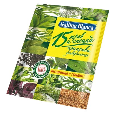 Приправа Gallina Blanca 15 трав и специй 75гр м/у