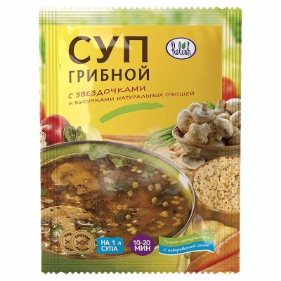 Суп Relish Грибной со звездочками 60гр м/у