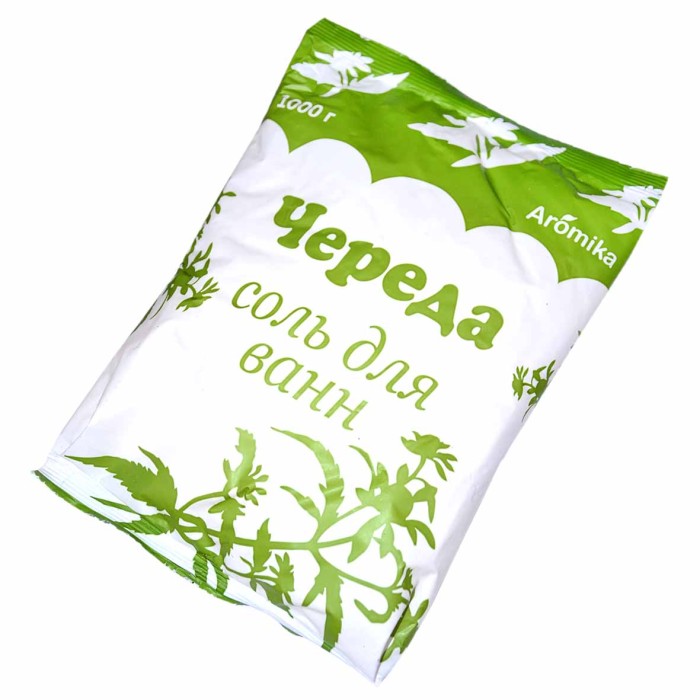 Соль для ванн Аромика Череда 1кг м/у