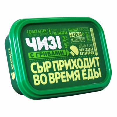 Сыр плавленый Чиз! с сыром и грибами 180гр пэт