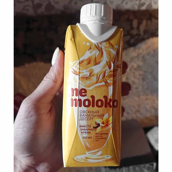 Напиток овсяный Nemoloko ванильный обогащенный бета -каротином 0,25л т/п
