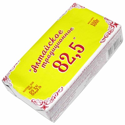 Масло растительно-сливочное Алтайское Традиционное 82,5% 180гр фольга