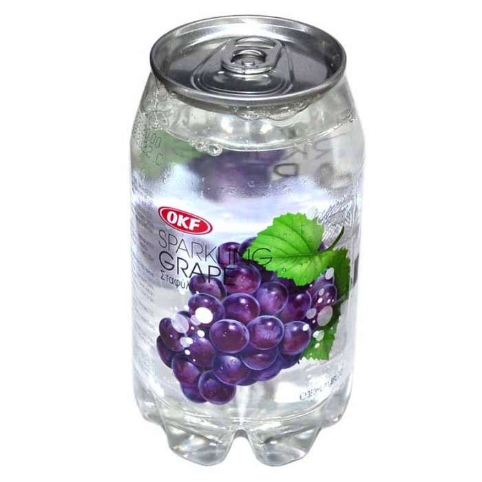 Вода OKF Sparkling Grape газ 0,35л ж/б