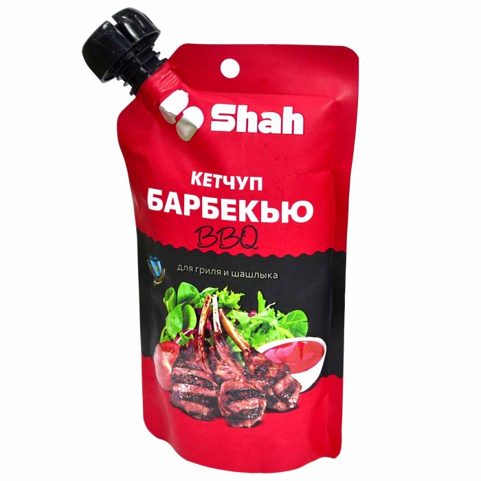 Кетчуп Shah Барбекью BBQ для гриля и шашлыка 200гр д/п