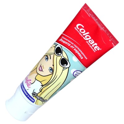 Паста зубная Colgate Barbie/Spidermen детская 75мл туба