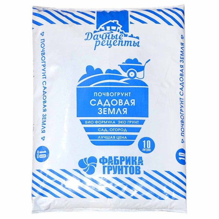 Почвогрунт Дачные Рецепты Садовая земля 10л м/у