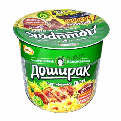 Пюре картофельное Доширак с курицей 40гр стакан