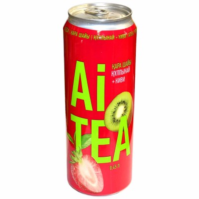 Чай Ai Tea клубника-киви черный 0,45л ж/б