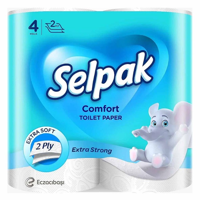 Бумага туалетная Selpak Comfort 2сл 4рул м/у