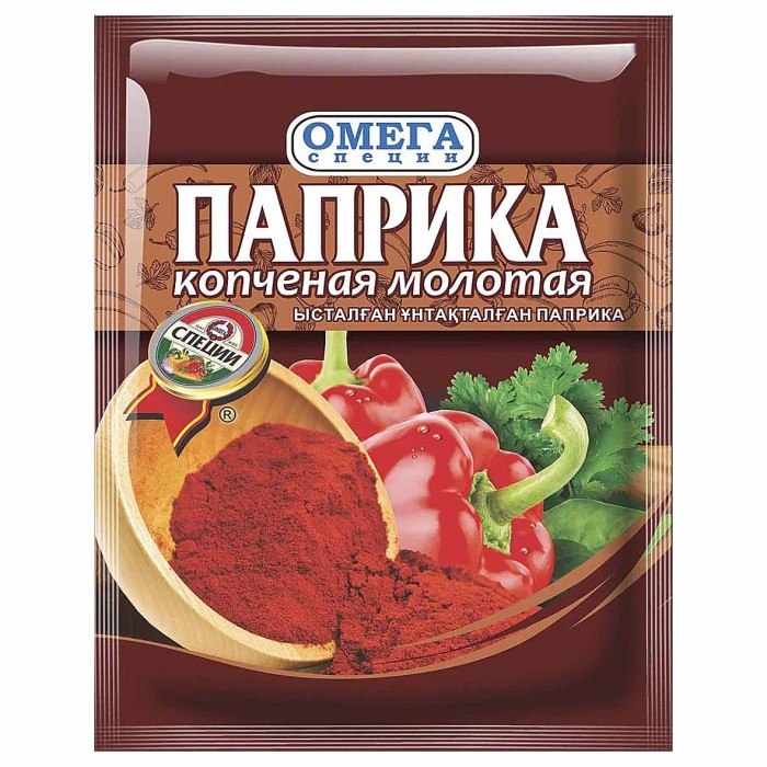 Паприка Омега копченая молотая 30гр м/у