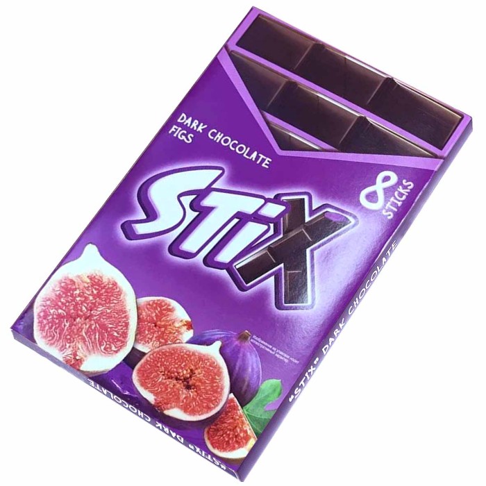 Шоколад Stix темный со вкусом инжира 152гр
