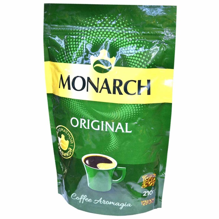 Кофе Jacobs Monarch Original раст 210гр д/п