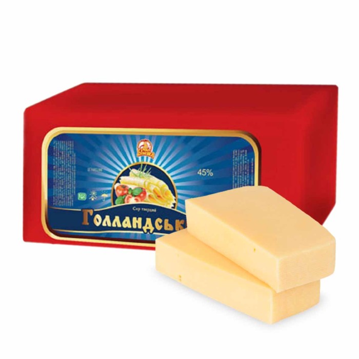 Сыр Сыры Бурлука Голландский 45%