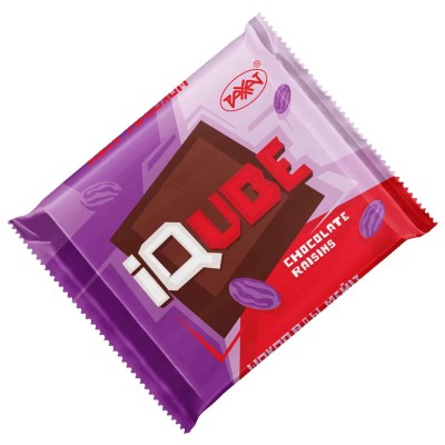 Шоколад IQube chocolate raisins 70гр м/у