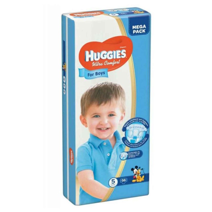 Подгузники Huggies UC 5 Mega Boy (12-22кг) 56шт м/у