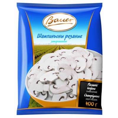 Шампиньоны Bauer резаные 400гр м/у