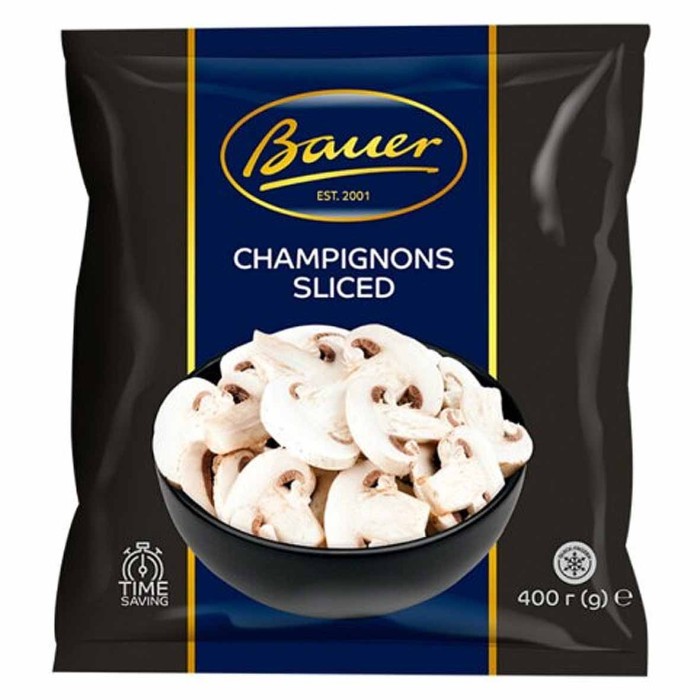 Шампиньоны Bauer резаные 400гр м/у