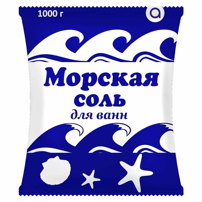 Соль для ванн Аромика Морская 1кг м/у