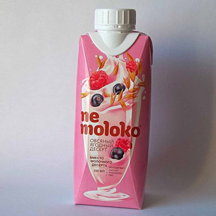 Напиток овсяный Nemoloko ягодный с черной смородиной и малиной 0.25л т/п