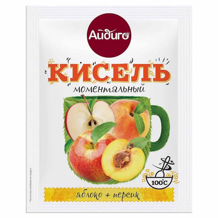 Кисель Айдиго яблоко/персик 30гр м/у