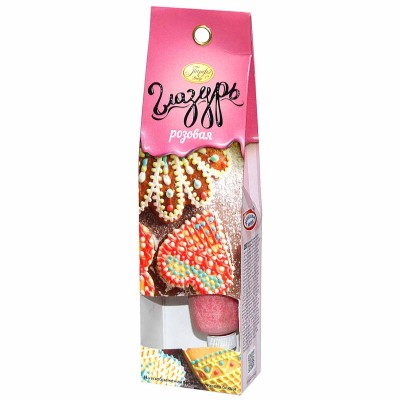 Глазурь кондитерская Папрфэ розовая 30гр