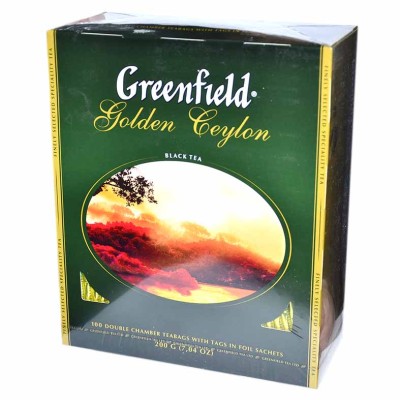 Чай Greenfield Golden Ceylon черный 100*2гр к/у