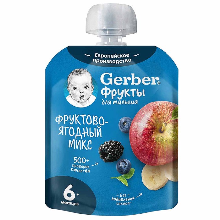 Пюре Gerber фруктовый микс 90гр пауч