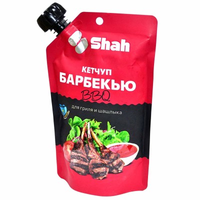 Кетчуп Shah Барбекью BBQ для гриля и шашлыка 350гр д/п
