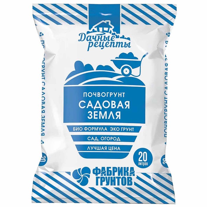 Почвогрунт Дачные Рецепты Садовая земля 20л м/у