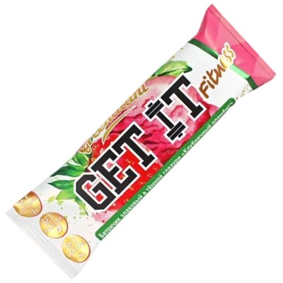 Батончик злаковый Get Itt клубничный пломбир 30гр м/у
