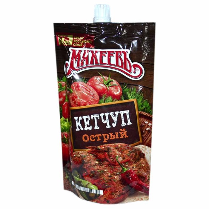 Кетчуп Махеевъ Острый 300гр д/п