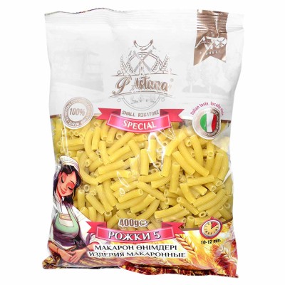 Макароны Pastana Рожки №5 400гр м/у