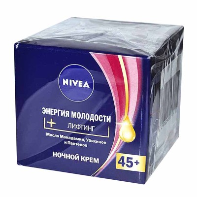 Крем для лица Nivea Энергия молодости ночной 45+ 50мл пэт