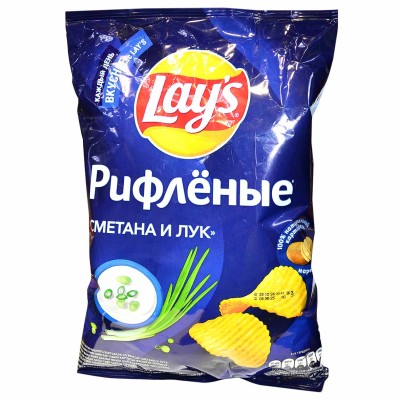 Чипсы Lay’s вкус сметана и лук 140гр м/у