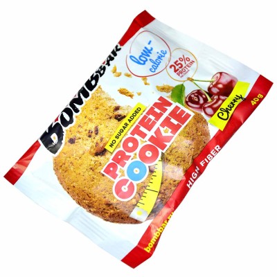 Печенье Bombbar Protein Cookie неглаз вишня 40гр м/у